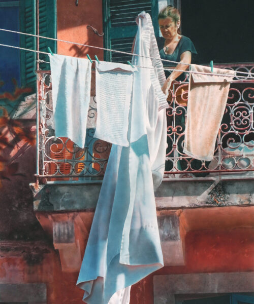 Hanging washing, Corfu